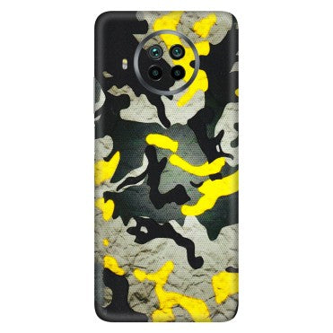 Xiaomi Redmi Phone Skins (All Models) - Yellow Camouflage - 3D Embossed Finish (L-61) Mi 10i
