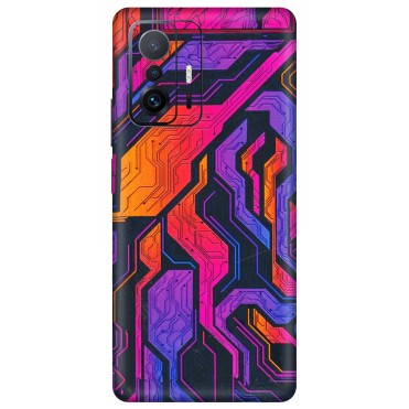 Xiaomi Redmi Phone Skins (All Models) - Tech Circuits Futuristic - 3D Embossed Finish (L-07) Mi 11 T Pro