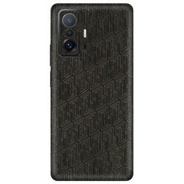 Xiaomi Redmi Phone Skins (All Models) - Black Abstract Pattern - 3D Embossed Finish (L-117) Mi 11 T Pro
