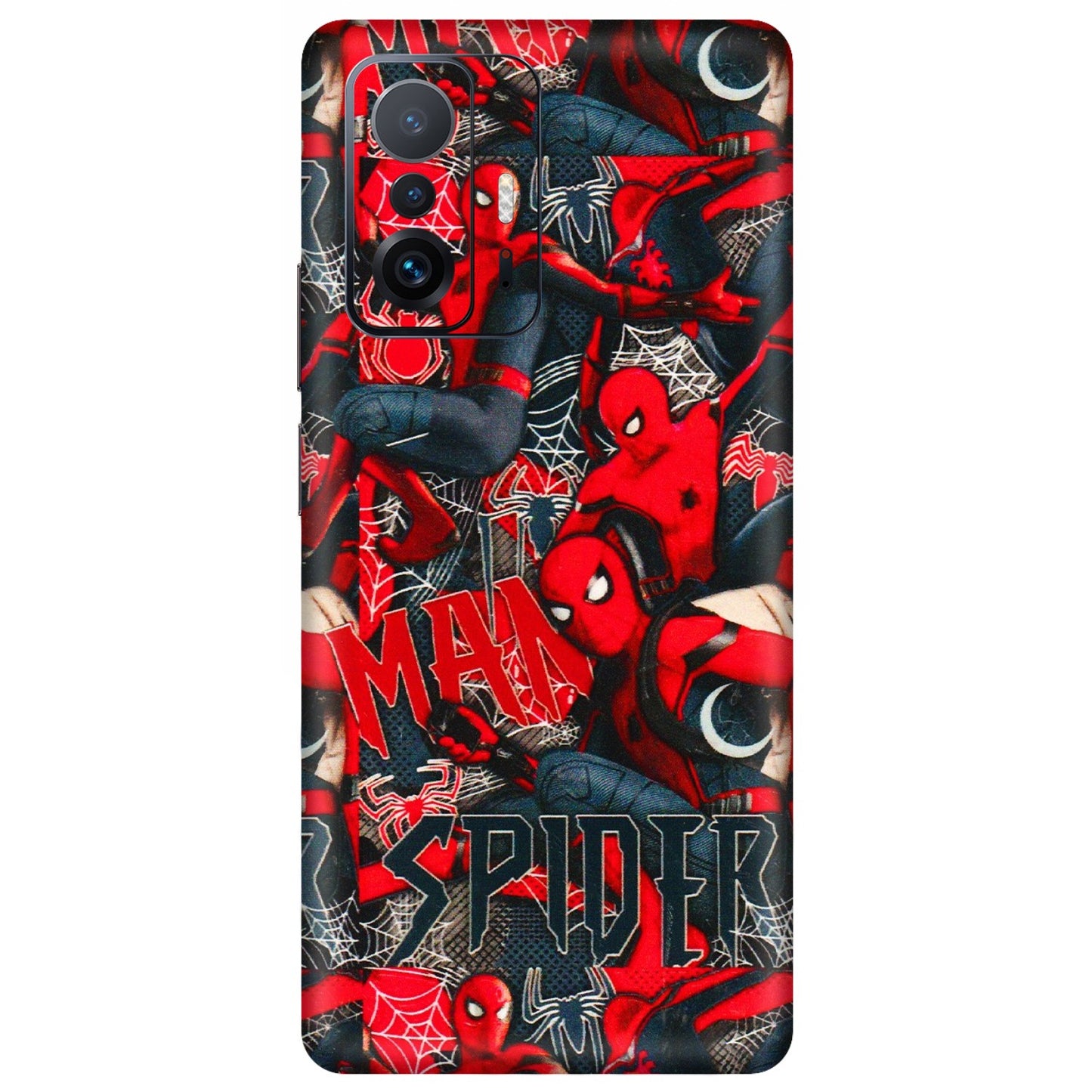 Xiaomi Redmi Phone Skins (All Models) - SpiderMan Cool - 3D Embossed Finish (L-188) Mi 11 T Pro