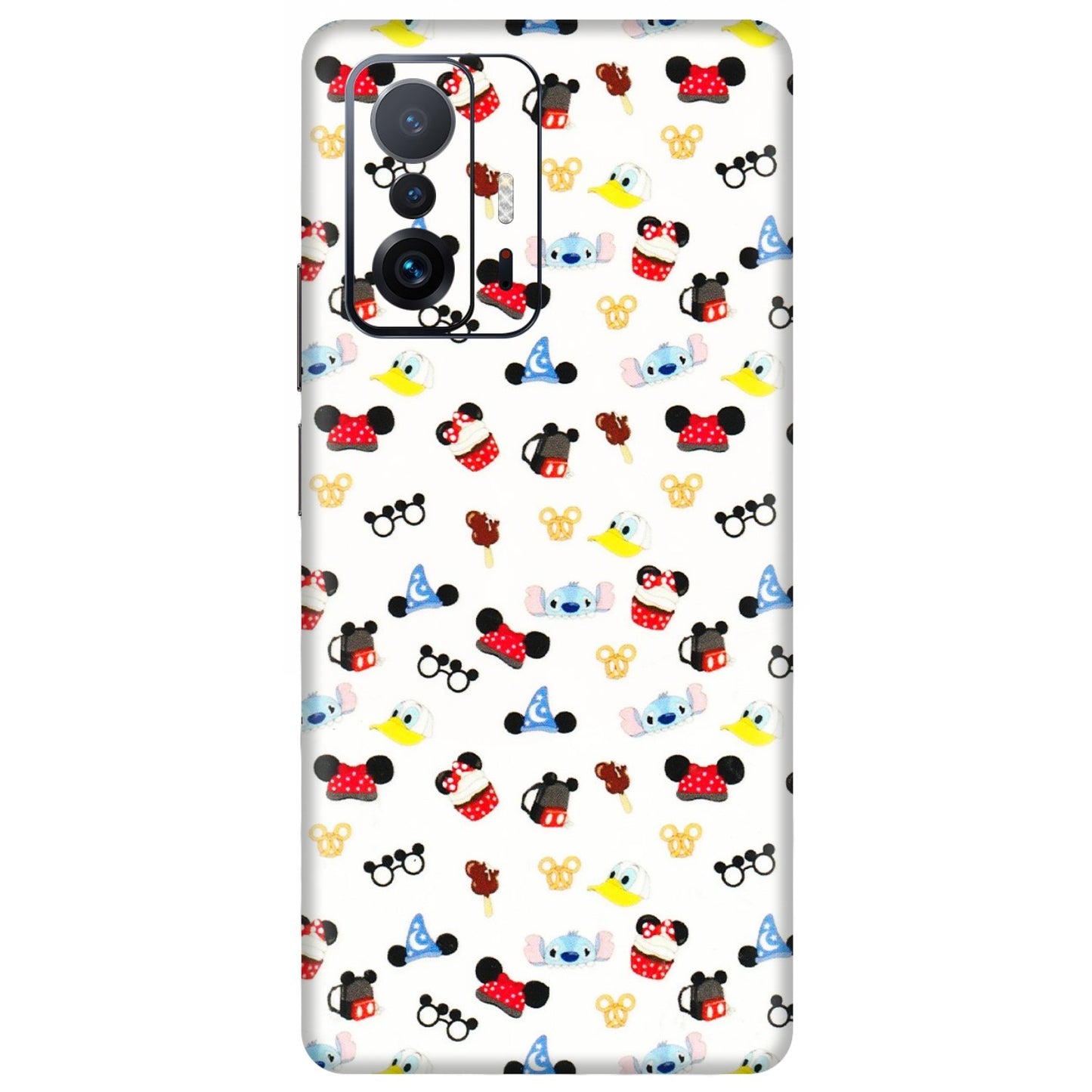 Xiaomi Redmi Phone Skins (All Models) - Minnie Mouse & Donald Doodles s - 3D Embossed Finish (L-194) Mi 11 T Pro