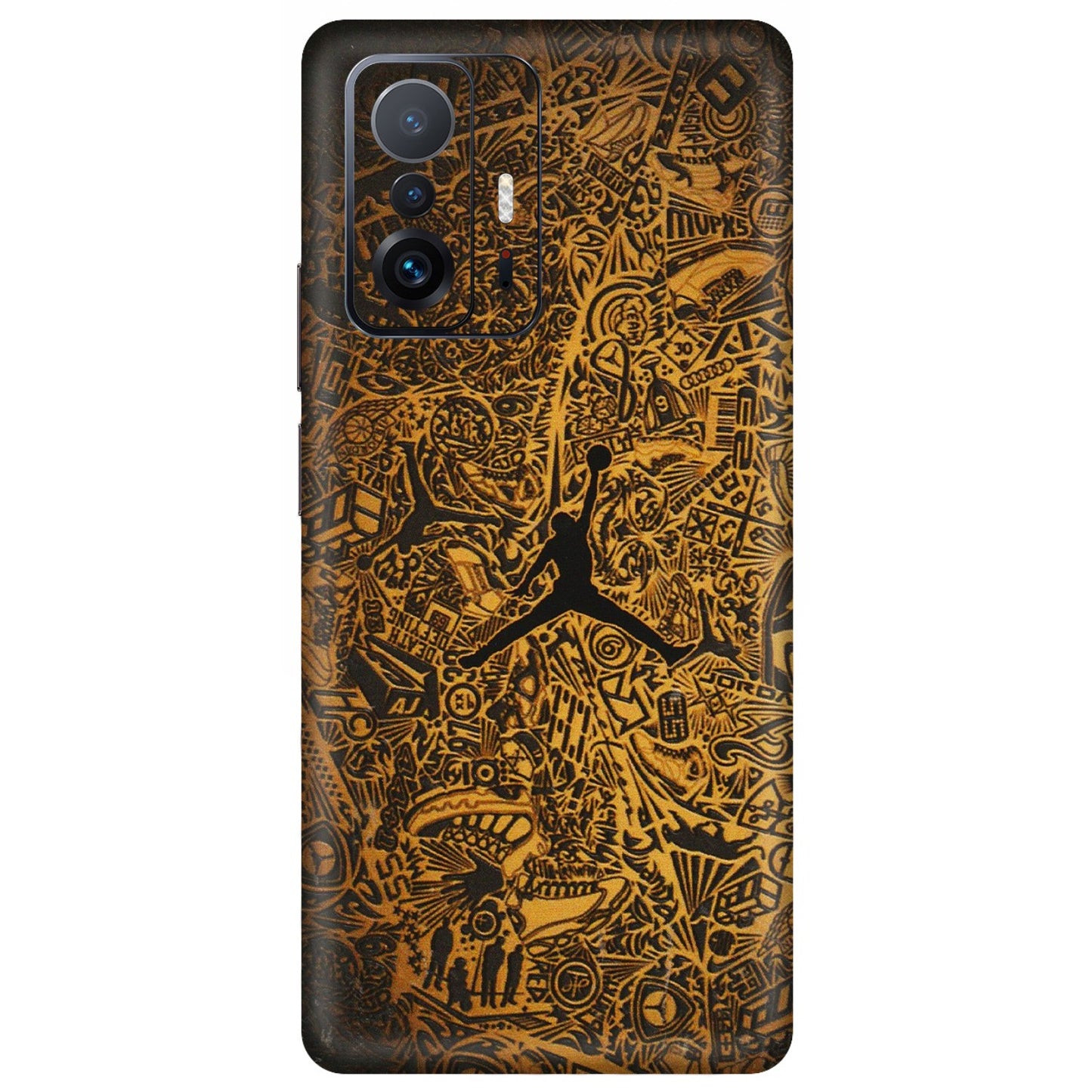 Xiaomi Redmi Phone Skins (All Models) - Premium Gold Basketball Player - 3D Embossed Finish (L-236) Mi 11 T Pro