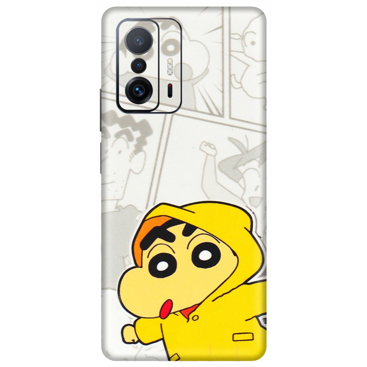 Xiaomi Redmi Phone Skins (All Models) - Yellow Shinchan Comic - 3D Embossed Finish (L-246) Mi 11 T Pro