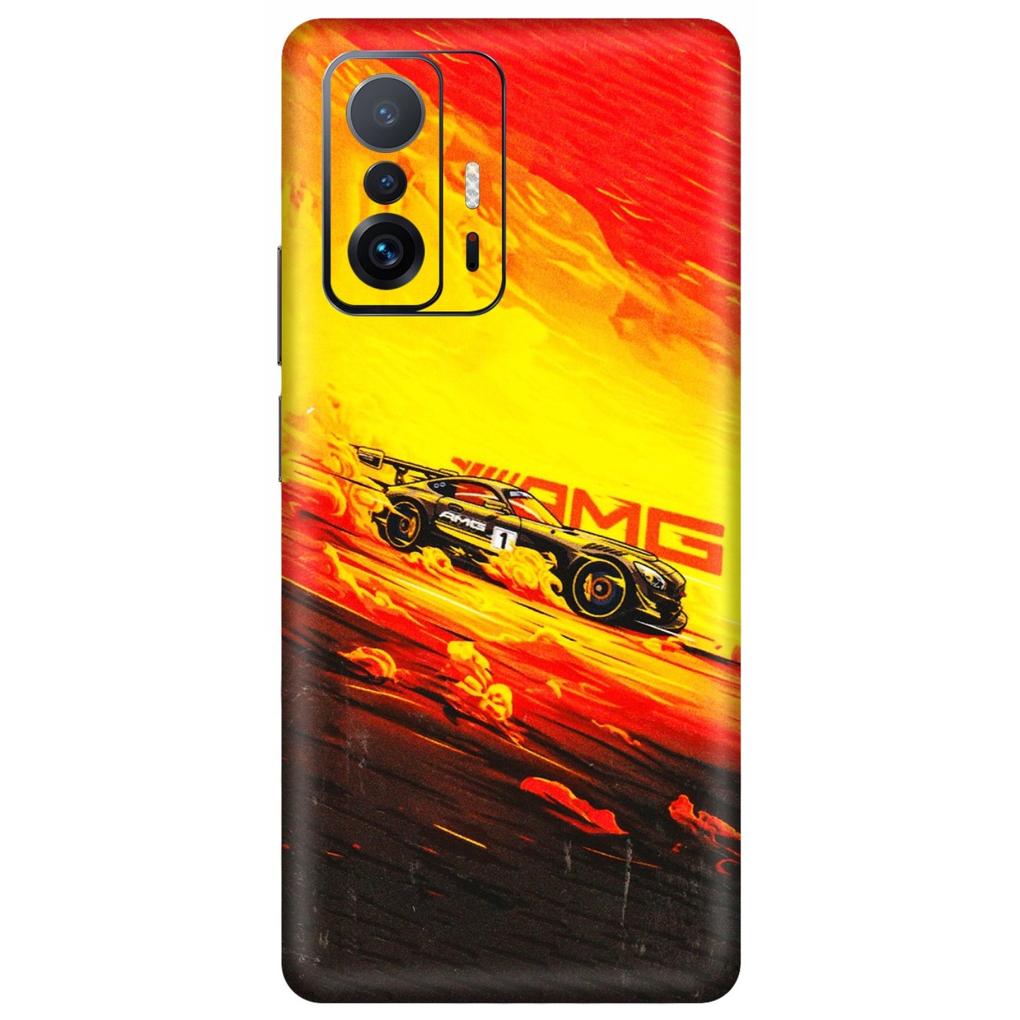 Xiaomi Redmi Phone Skins (All Models) - AMG Car Speed Cover - 3D Embossed Finish (L-256) Mi 11 T Pro