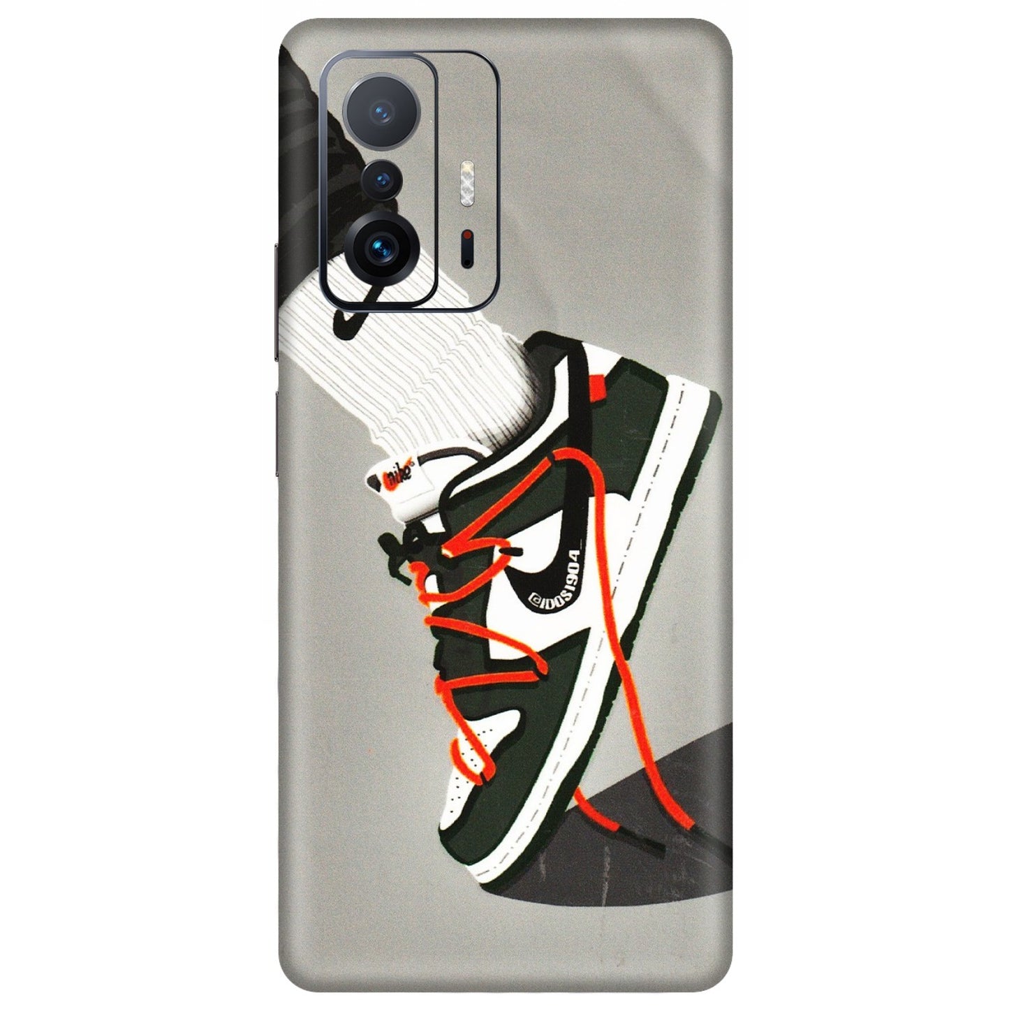 Xiaomi Redmi Phone Skins (All Models) - New Grey Sneaker - 3D Embossed Finish (L-261) Mi 11 T Pro