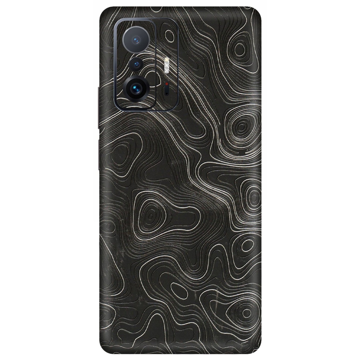 Xiaomi Redmi Phone Skins (All Models) - Abstract White Line Map - 3D Embossed Finish (L-269) Mi 11 T Pro