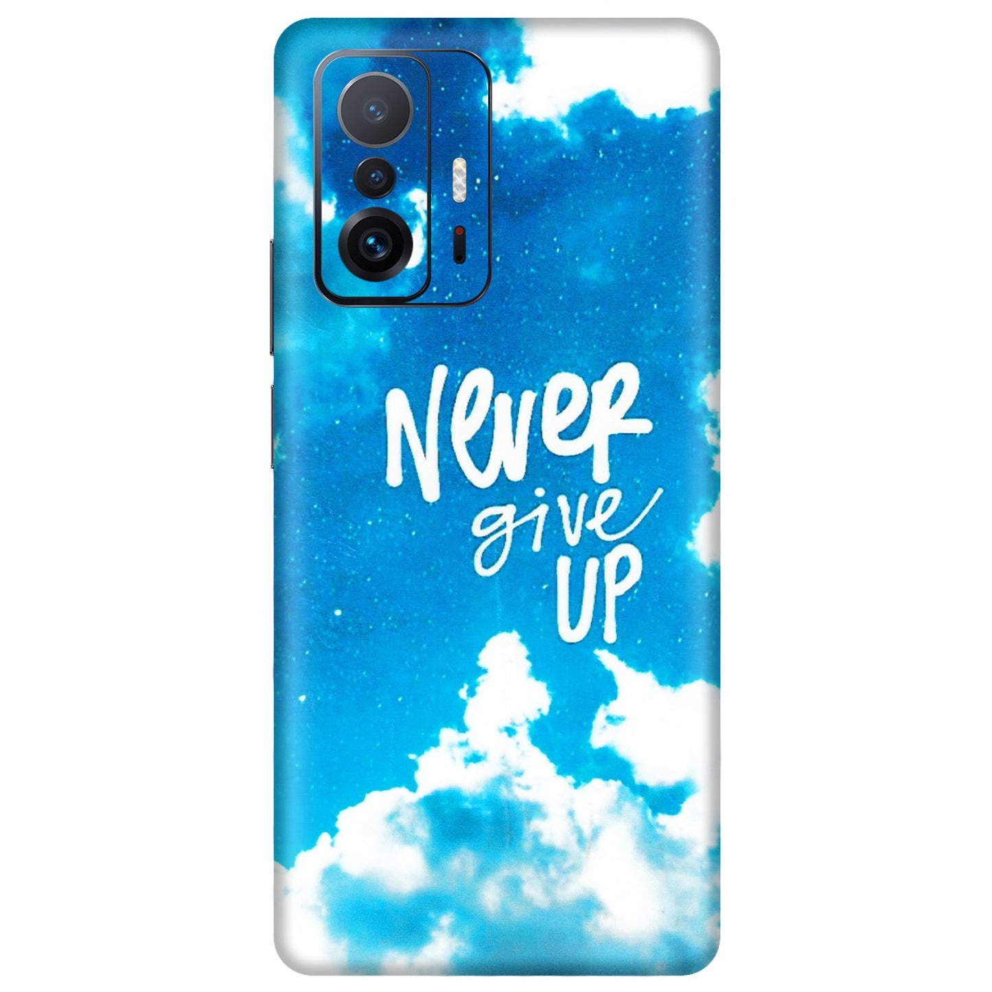 Xiaomi Redmi Phone Skins (All Models) - Never Give Up - 3D Embossed Finish (L-279) Mi 11 T Pro