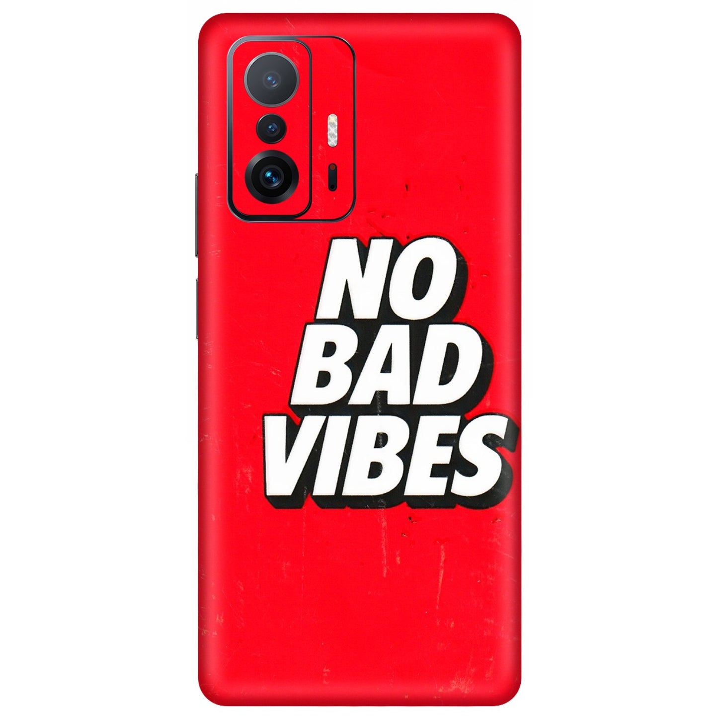 Xiaomi Redmi Phone Skins (All Models) - No Bad Vibes - 3D Embossed Finish (L-280) Mi 11 T Pro