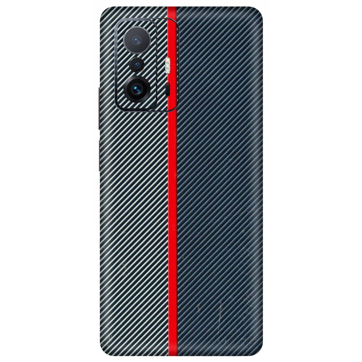 Xiaomi Redmi Phone Skins (All Models) - Blue Sober Lines - 3D Embossed Finish (L-305) Mi 11 T Pro