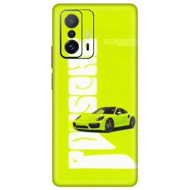Xiaomi Redmi Phone Skins (All Models) - Lime Green Porche - 3D Embossed Finish (L-30) Mi 11 T Pro