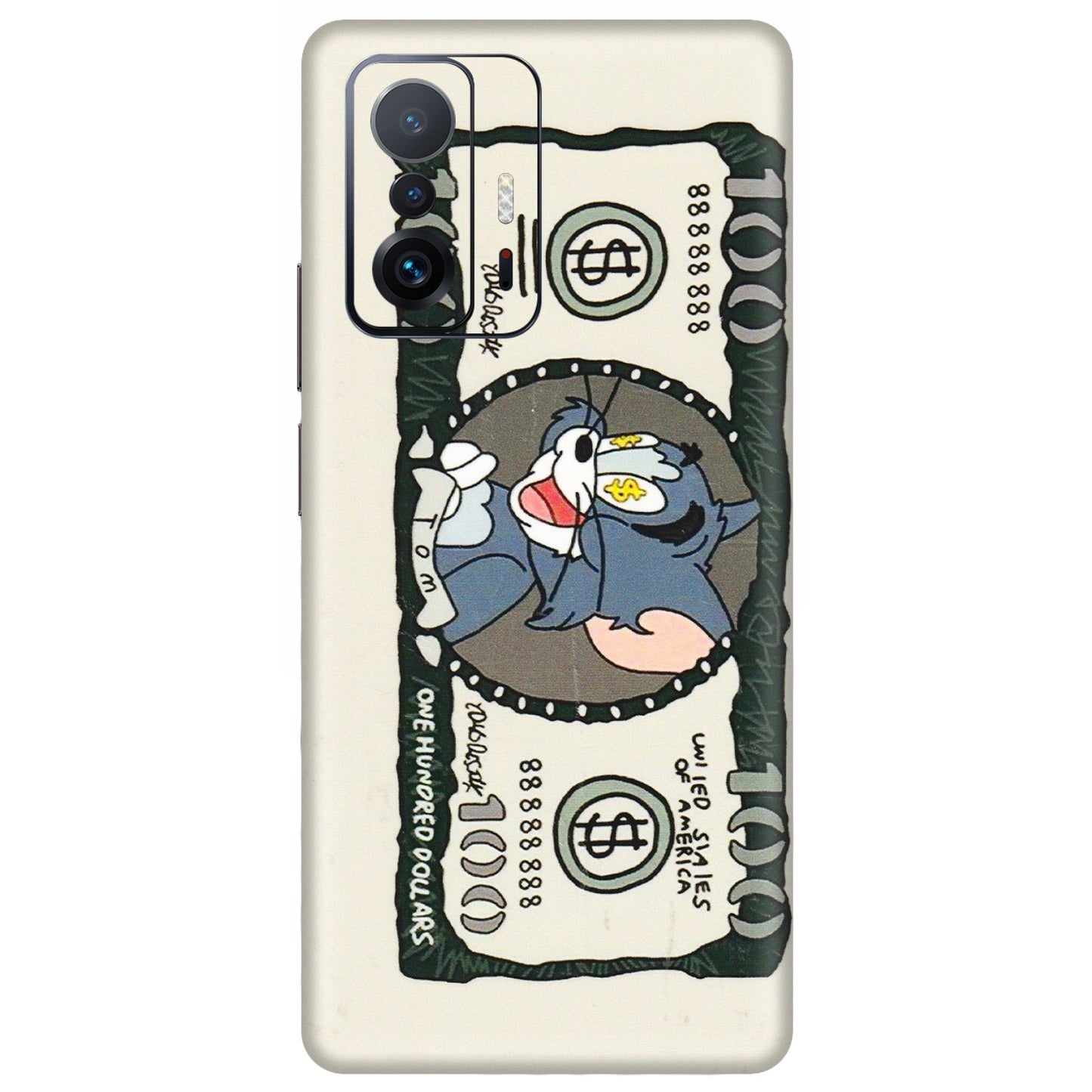 Xiaomi Redmi Phone Skins (All Models) - Tom Hundred Dollar - 3D Embossed Finish (L-324) Mi 11 T Pro