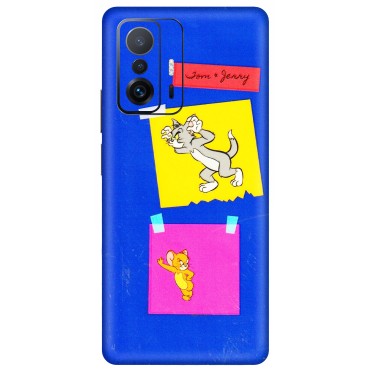 Xiaomi Redmi Phone Skins (All Models) - Tom N Jerry Sticky Notes - 3D Embossed Finish (L-88) Mi 11 T Pro