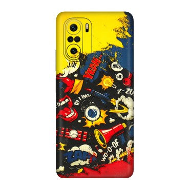 Xiaomi Redmi Phone Skins (All Models) - Pacific Doodle Art - 3D Embossed Finish (L-120) Mi 11 X