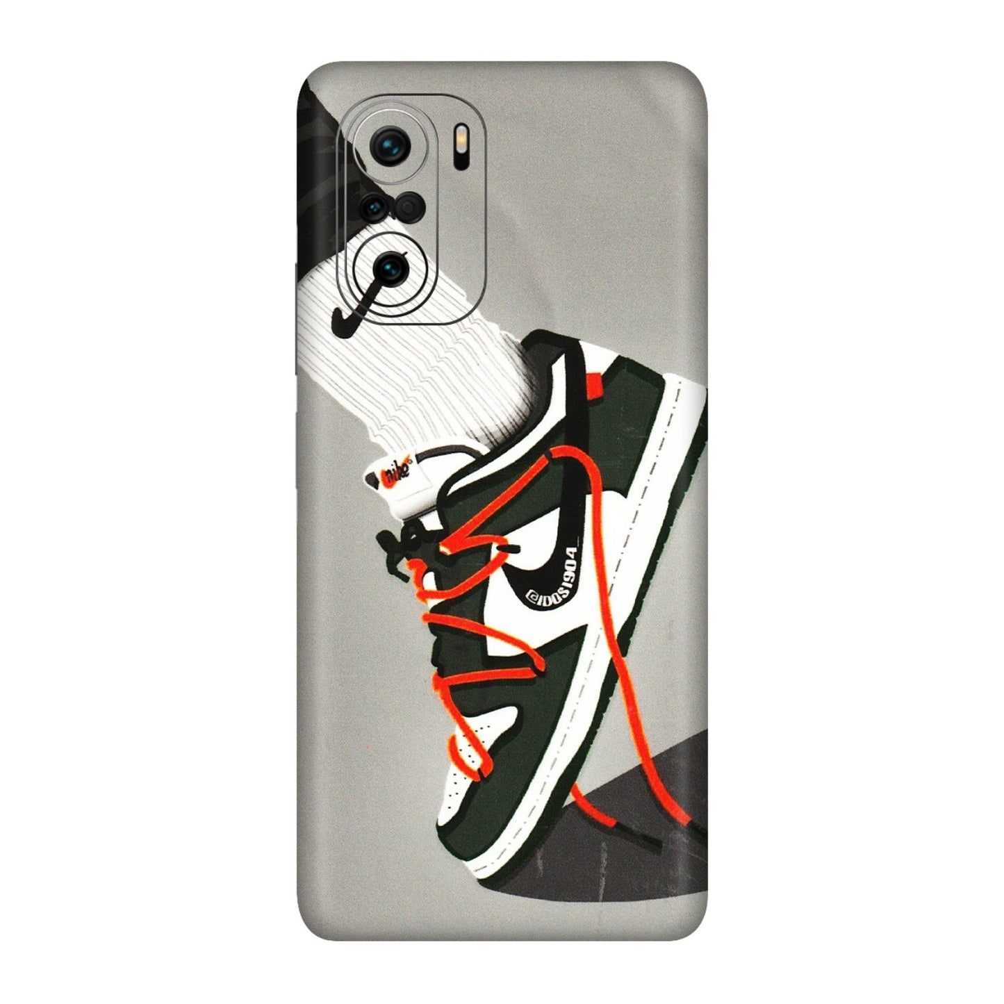 Xiaomi Redmi Phone Skins (All Models) - New Grey Sneaker - 3D Embossed Finish (L-261) Mi 11 X