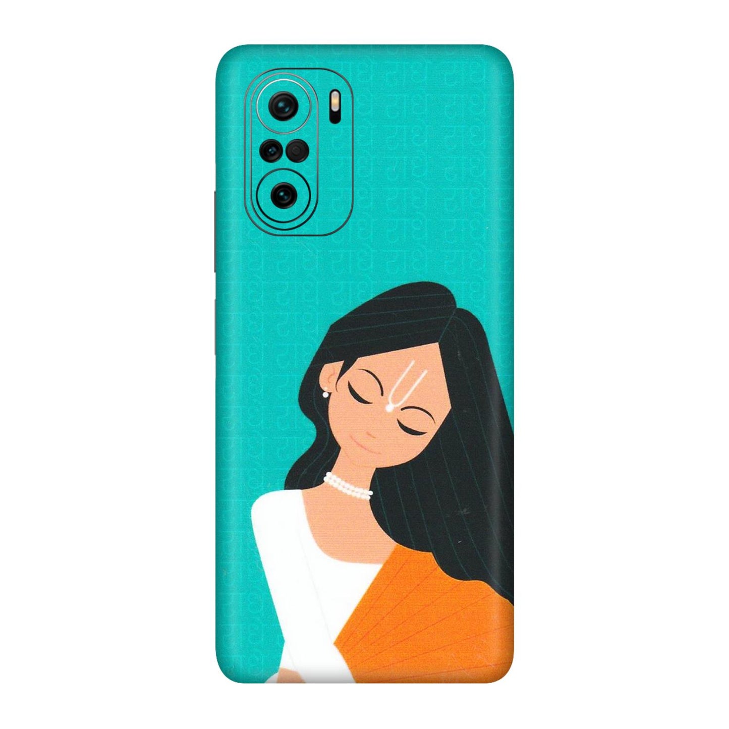 Xiaomi Redmi Phone Skins (All Models) - Radhe Radhe With Hindu Symbol - Matte Finish (M-164) Mi 11 X