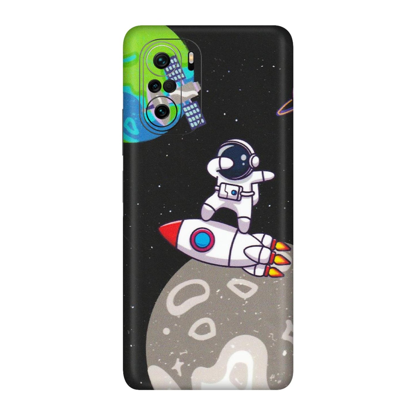 Xiaomi Redmi Phone Skins (All Models) - Astronaut Vibing Toon Running - Matte Finish (M-39) Mi 11 X