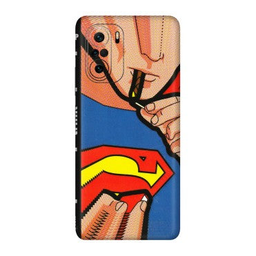 Xiaomi Redmi Phone Skins (All Models) - Superman Sutta - 3D Embossed Finish (L-130) Mi 11X Pro