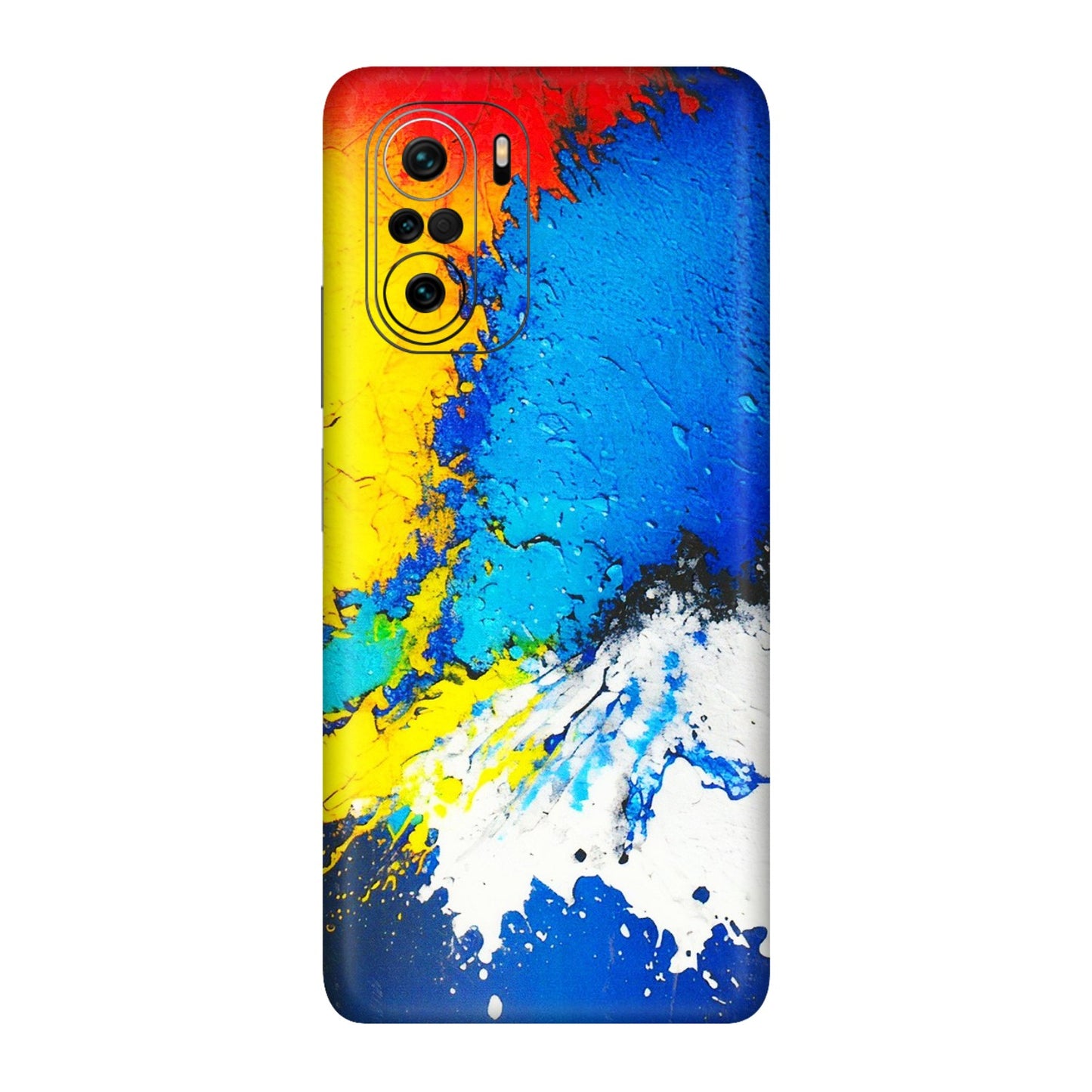 Xiaomi Redmi Phone Skins (All Models) - Acrylic Paint Spill - 3D Embossed Finish (L-229) Mi 11X Pro