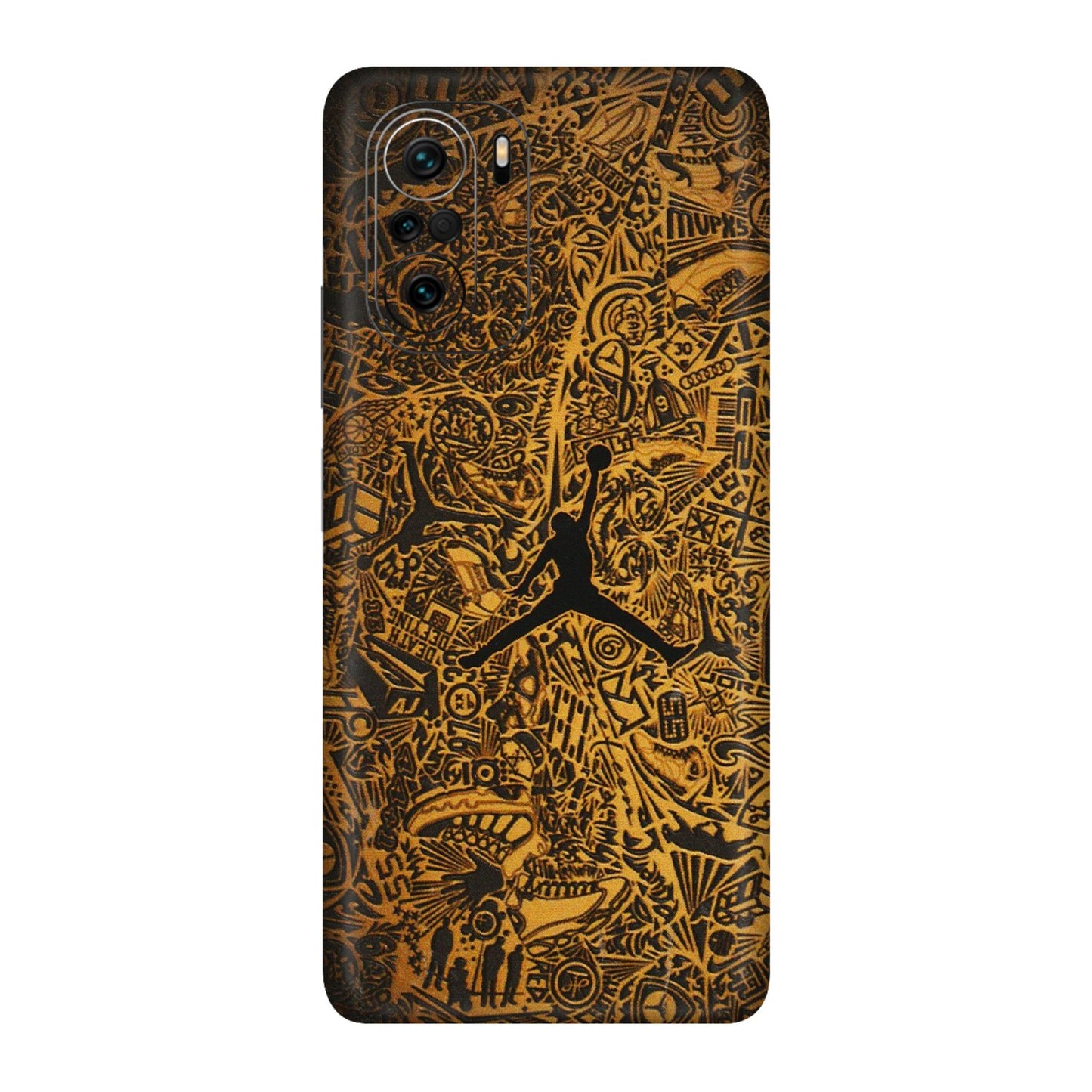 Xiaomi Redmi Phone Skins (All Models) - Premium Gold Basketball Player - 3D Embossed Finish (L-236) Mi 11X Pro