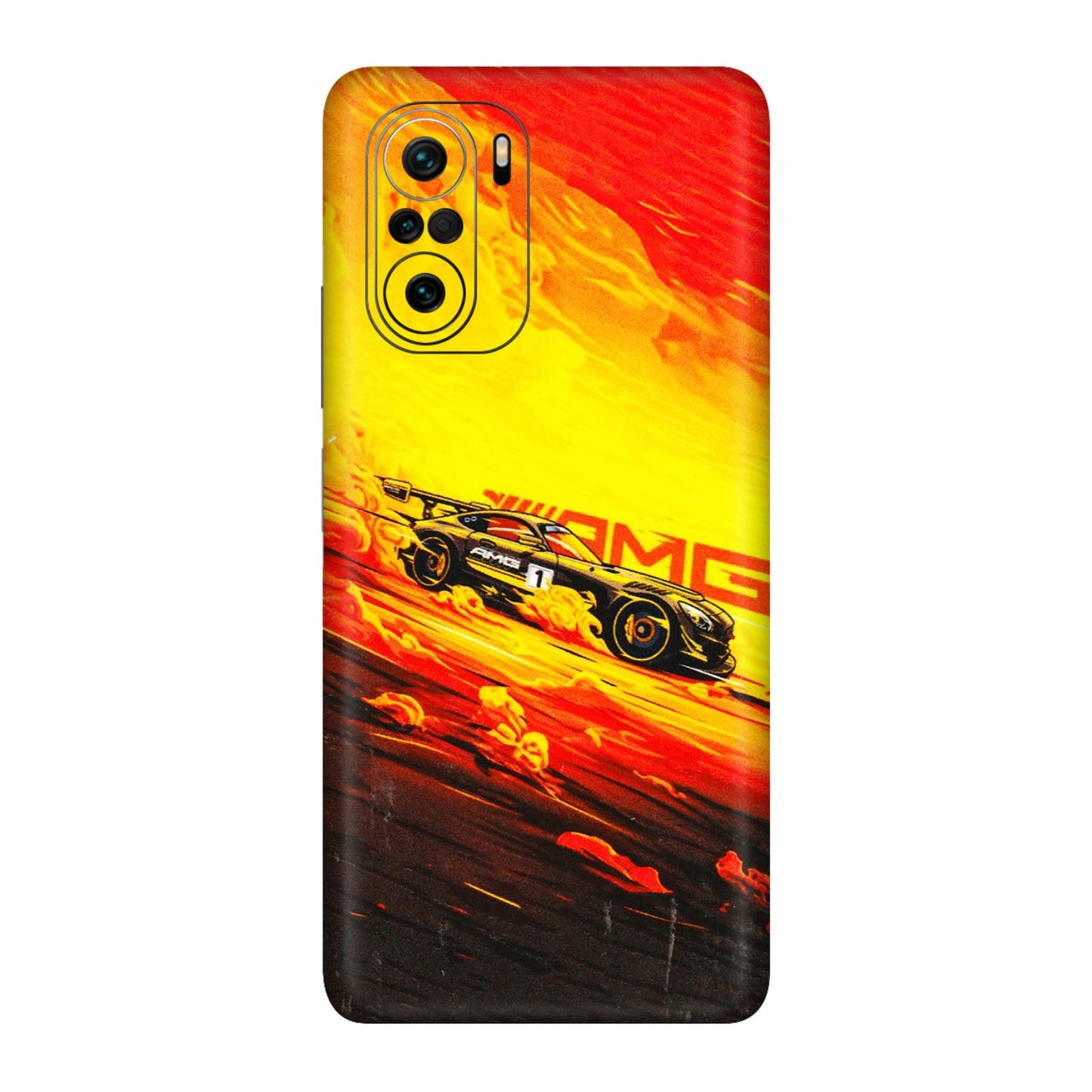 Xiaomi Redmi Phone Skins (All Models) - AMG Car Speed Cover - 3D Embossed Finish (L-256) Mi 11X Pro