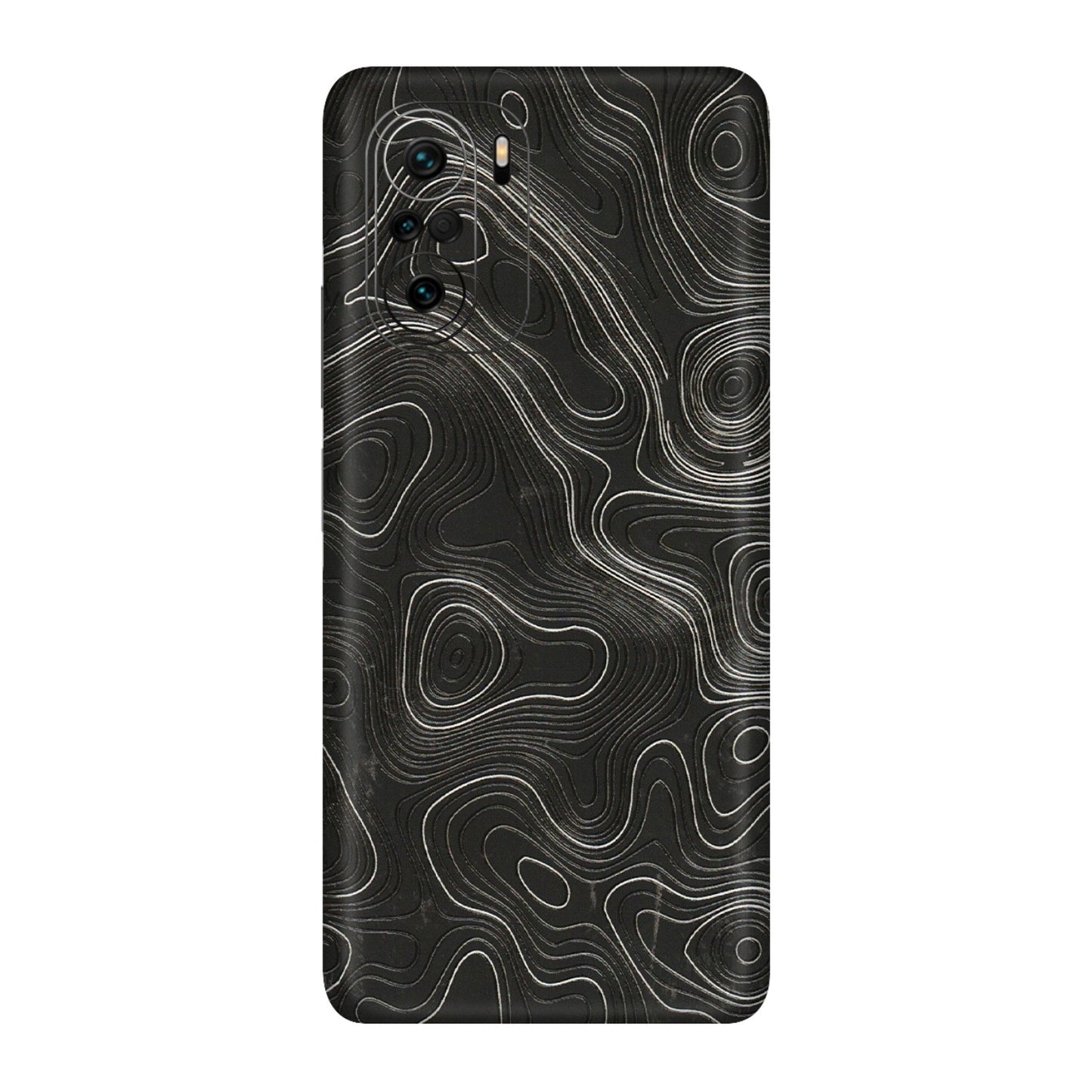 Xiaomi Redmi Phone Skins (All Models) - Abstract White Line Map - 3D Embossed Finish (L-269) Mi 11X Pro