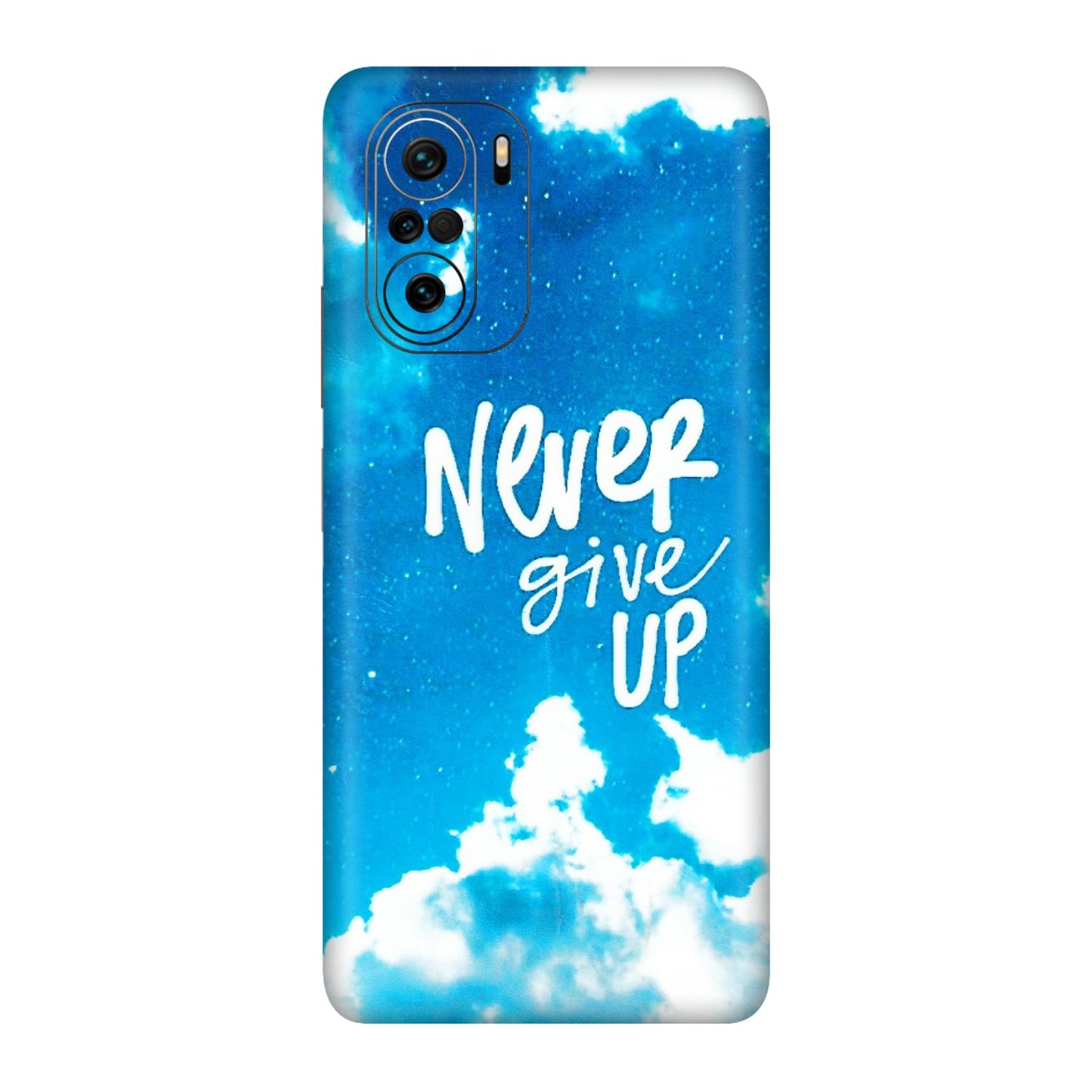 Xiaomi Redmi Phone Skins (All Models) - Never Give Up - 3D Embossed Finish (L-279) Mi 11X Pro
