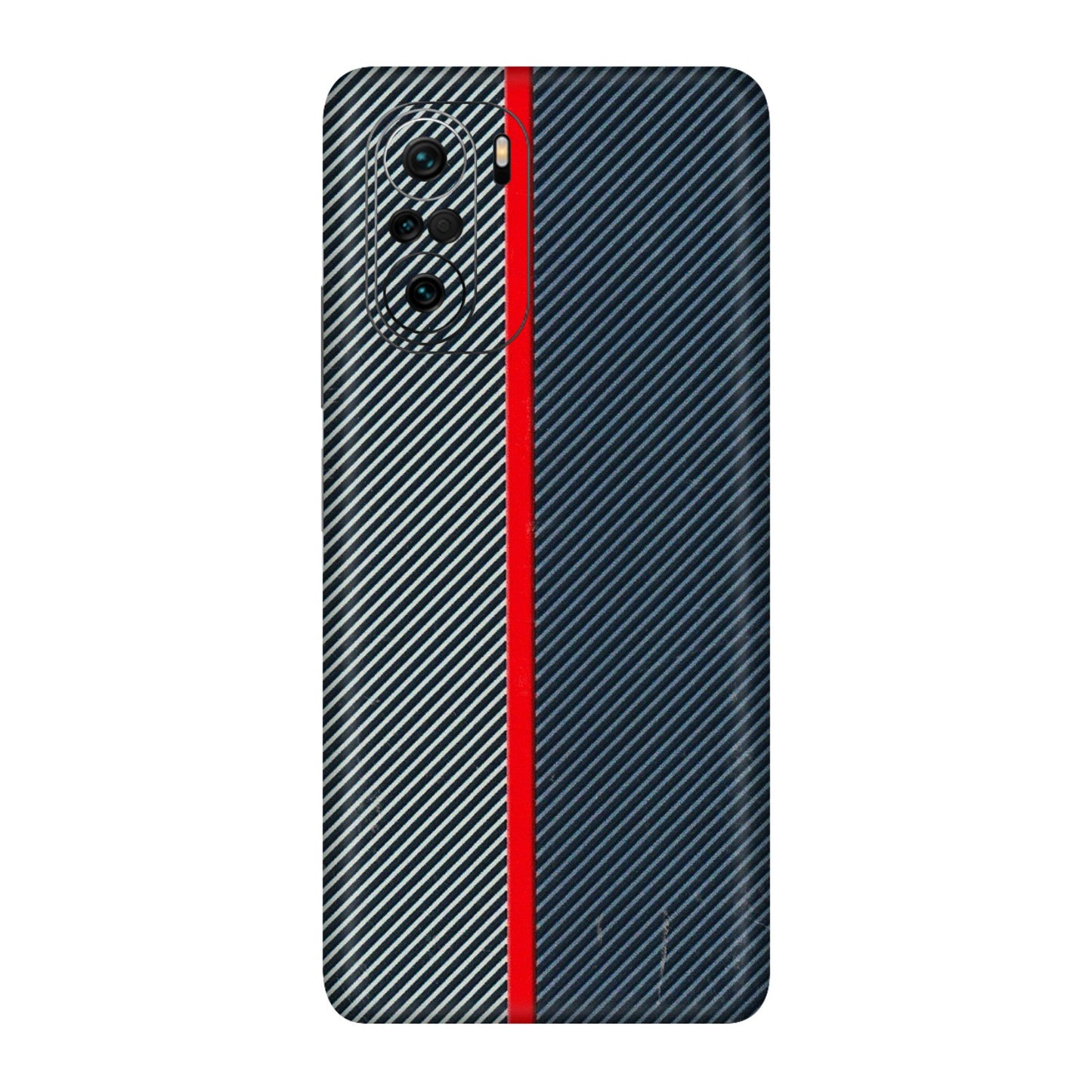 Xiaomi Redmi Phone Skins (All Models) - Blue Sober Lines - 3D Embossed Finish (L-305) Mi 11X Pro