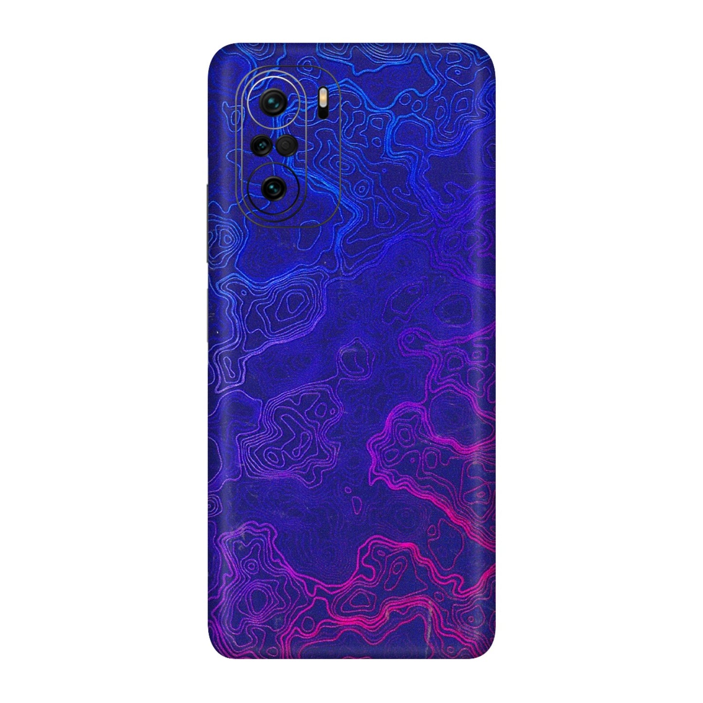 Xiaomi Redmi Phone Skins (All Models) - Purple Ripples Swirl - 3D Embossed Finish (L-314) Mi 11X Pro