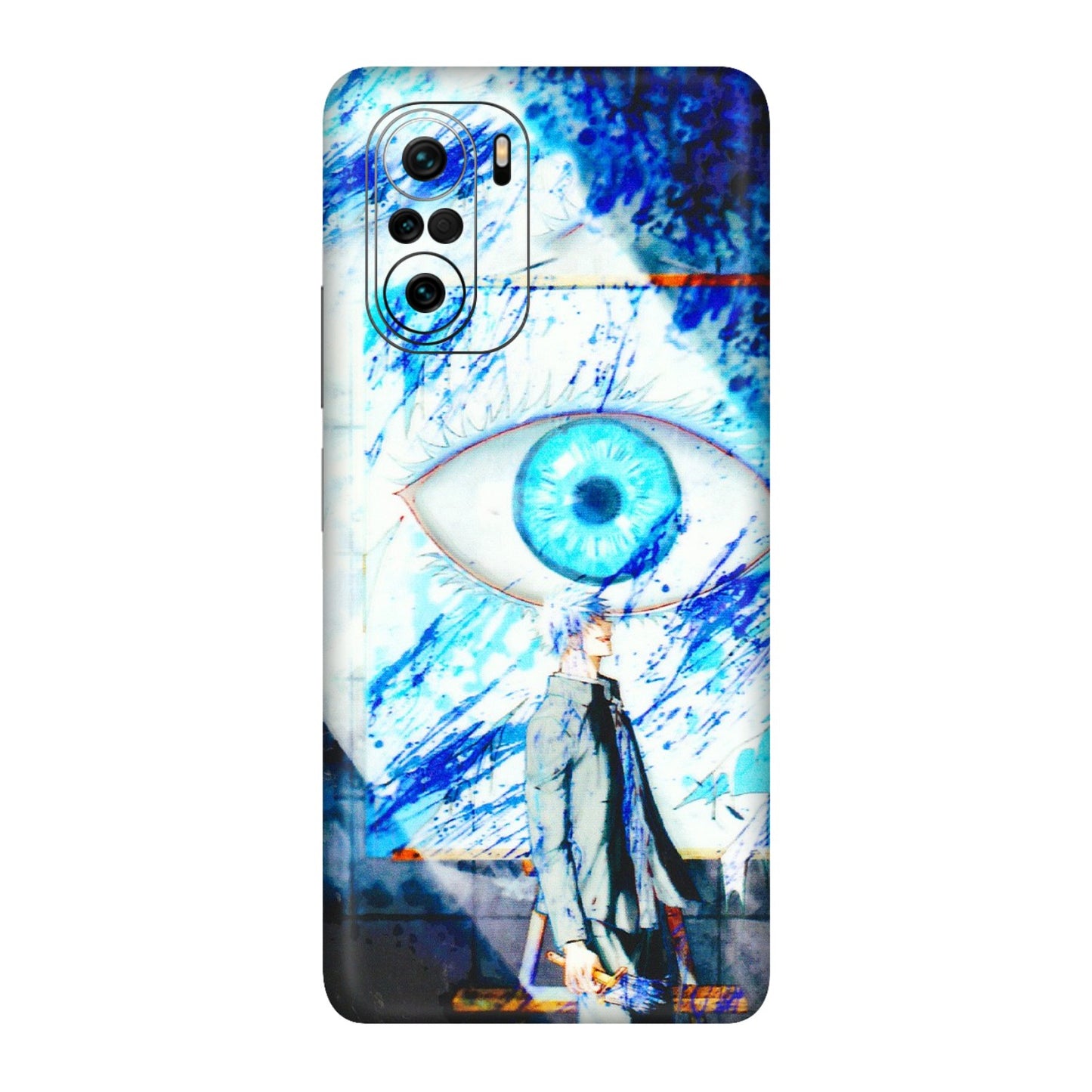 Xiaomi Redmi Phone Skins (All Models) - Anime Sea Blue Eye - 3D Embossed Finish (L-318) Mi 11X Pro