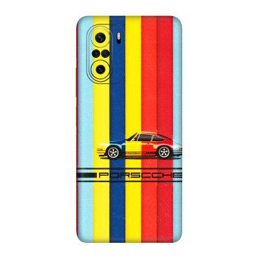 Xiaomi Redmi Phone Skins (All Models) - Multicolour Porche - 3D Embossed Finish (L-39) Mi 11X Pro