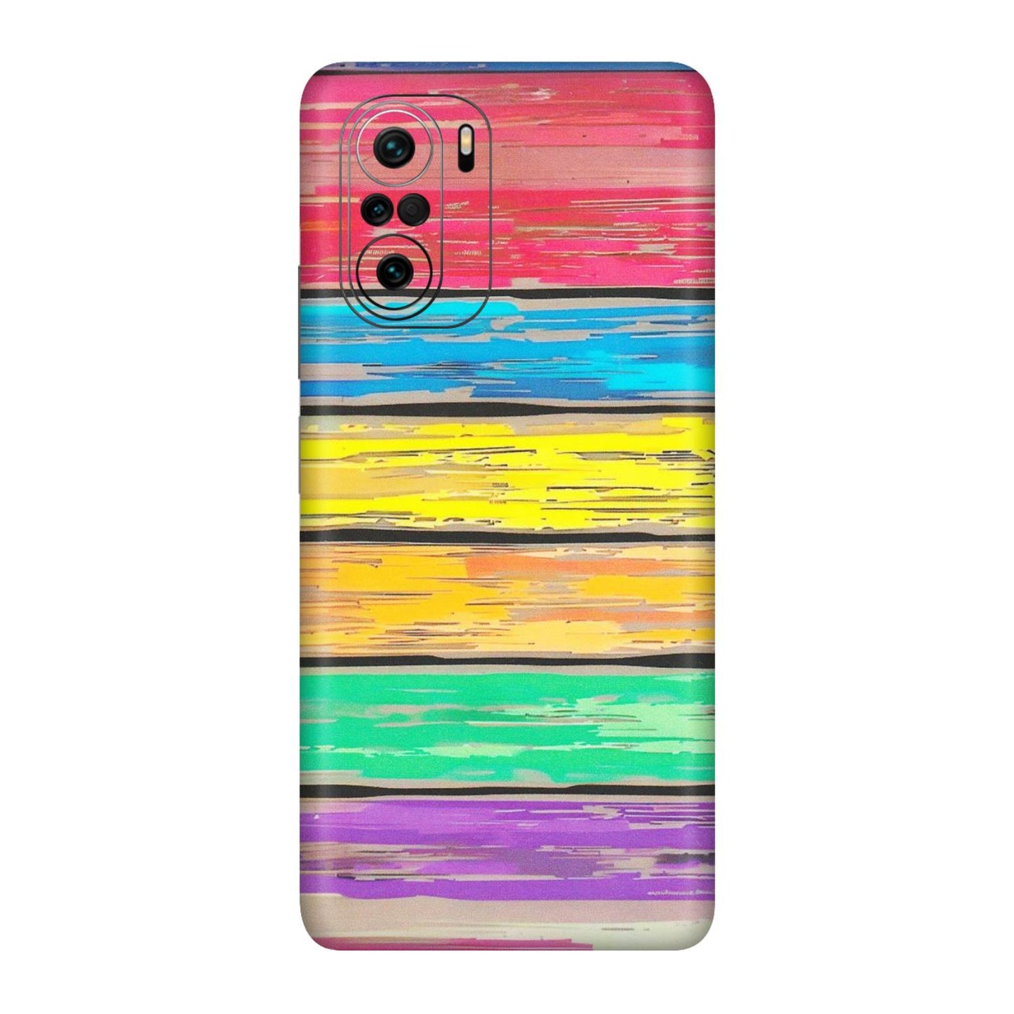 Xiaomi Redmi Phone Skins (All Models) - Multi Colour Wooden Wall - Matte Finish (M-96) Mi 11X Pro