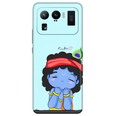Xiaomi Redmi Phone Skins (All Models) - Radhe Radhe Cute Toon - 3D Embossed Finish (L-05) Mi 11 Ultra