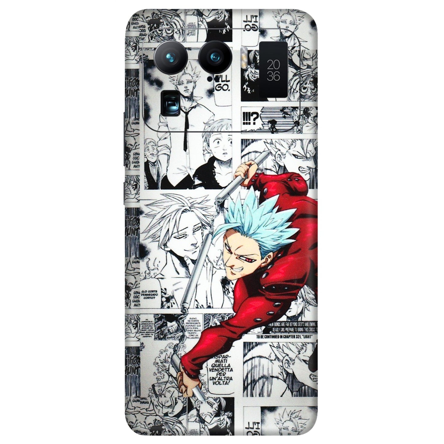 Xiaomi Redmi Phone Skins (All Models) - Anime Comic - 3D Embossed Finish (L-192) Mi 11 Ultra