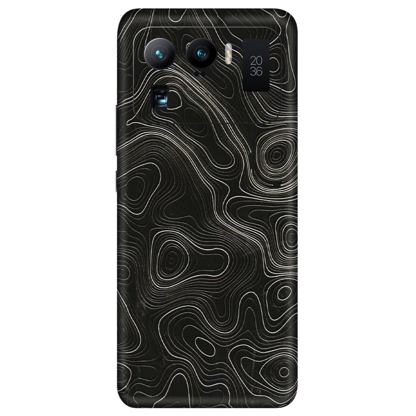 Xiaomi Redmi Phone Skins (All Models) - Black Swirl - 3D Embossed Finish (L-196) Mi 11 Ultra