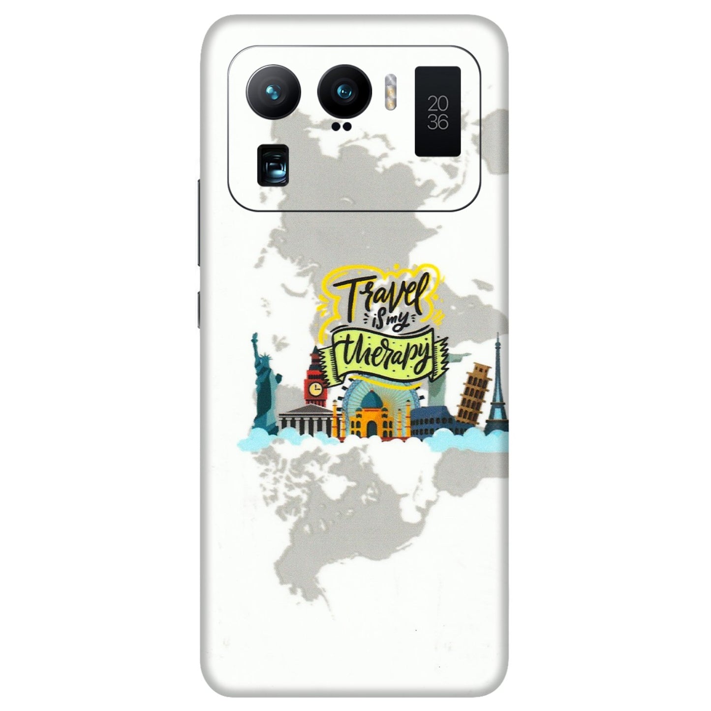 Xiaomi Redmi Phone Skins (All Models) - Travel Therapy - 3D Embossed Finish (L-199) Mi 11 Ultra