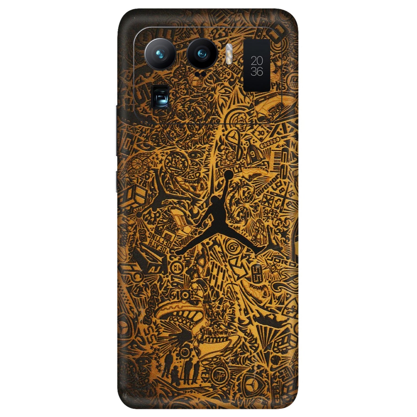 Xiaomi Redmi Phone Skins (All Models) - Premium Gold Basketball Player - 3D Embossed Finish (L-236) Mi 11 Ultra