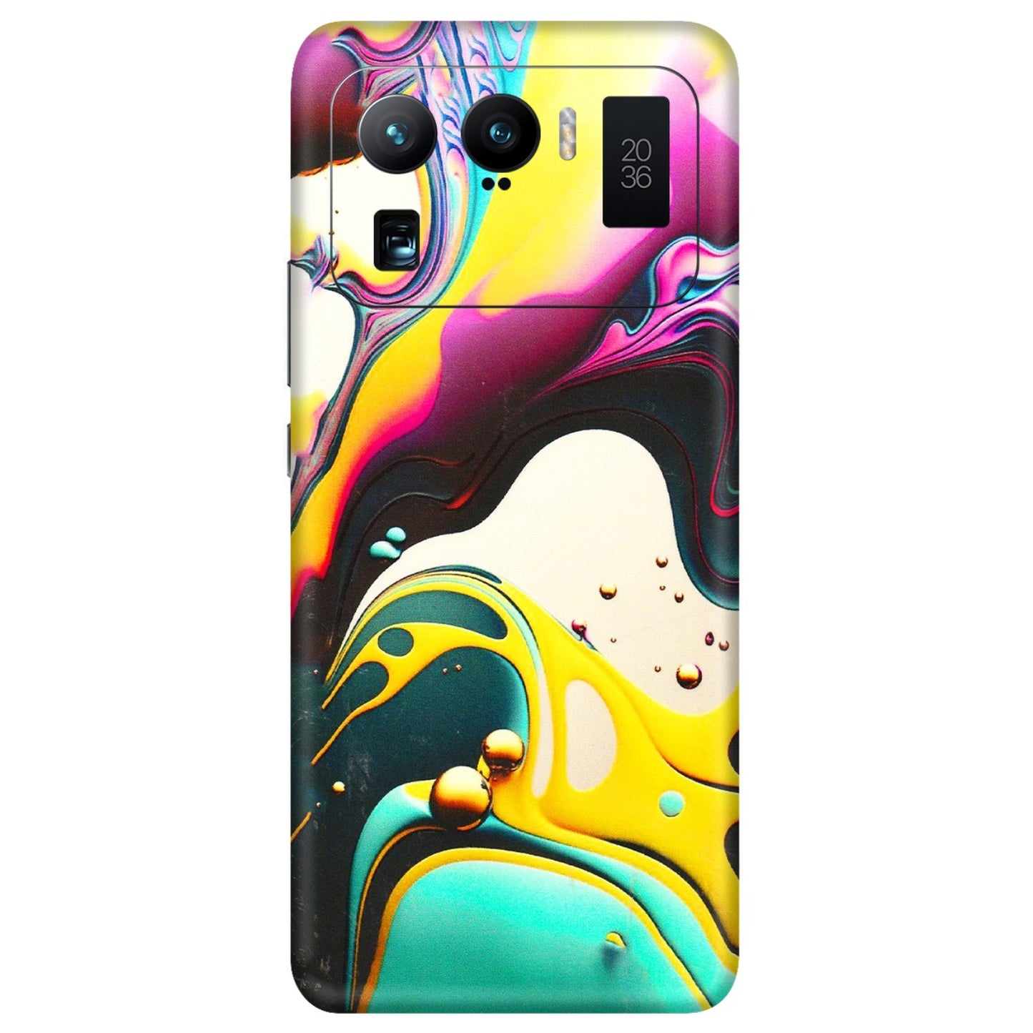 Xiaomi Redmi Phone Skins (All Models) - Multicolor Abstract pattern - 3D Embossed Finish (L-254) Mi 11 Ultra