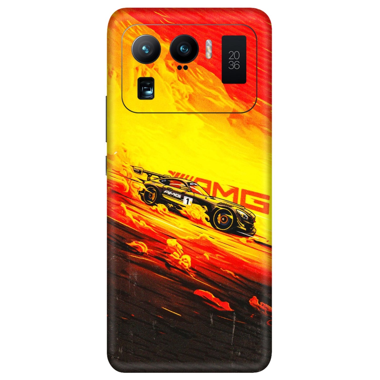 Xiaomi Redmi Phone Skins (All Models) - AMG Car Speed Cover - 3D Embossed Finish (L-256) Mi 11 Ultra