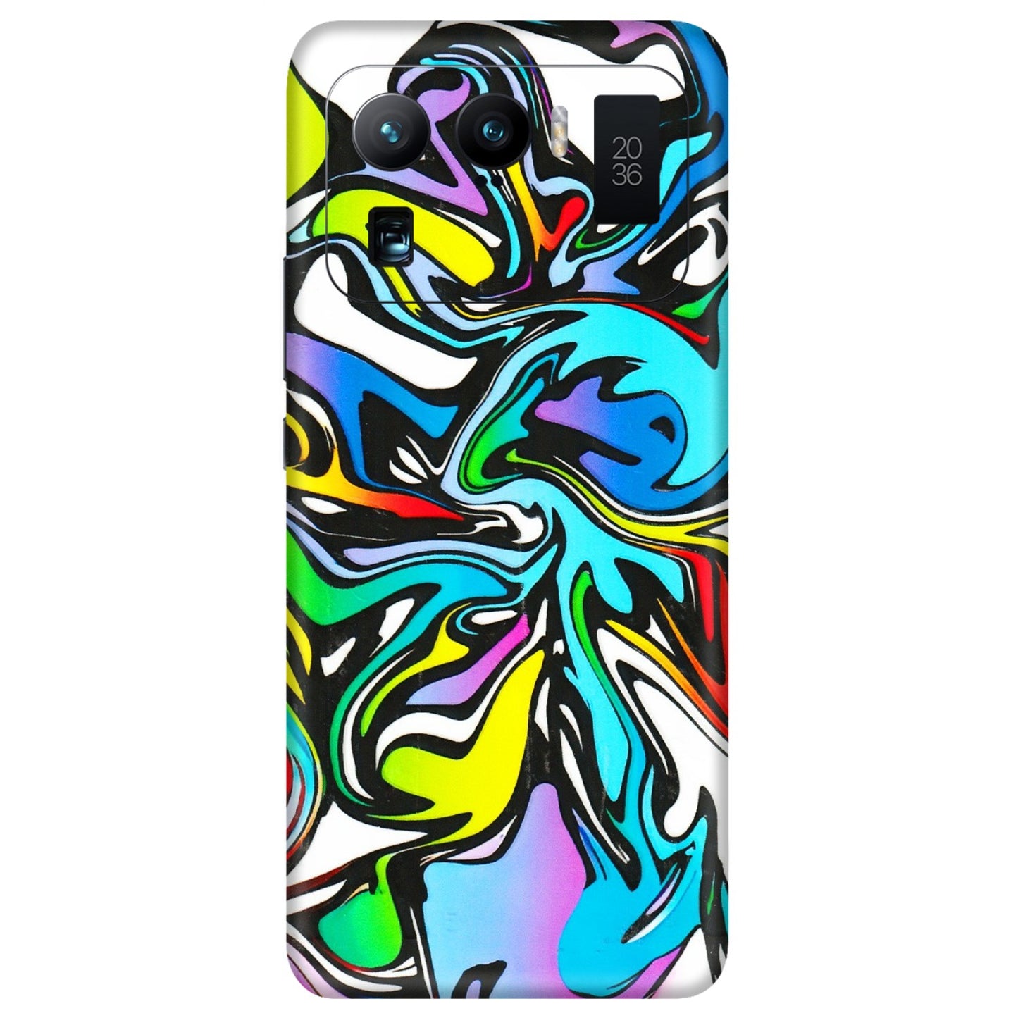 Xiaomi Redmi Phone Skins (All Models) - Abstract Colour Paints - 3D Embossed Finish (L-271) Mi 11 Ultra