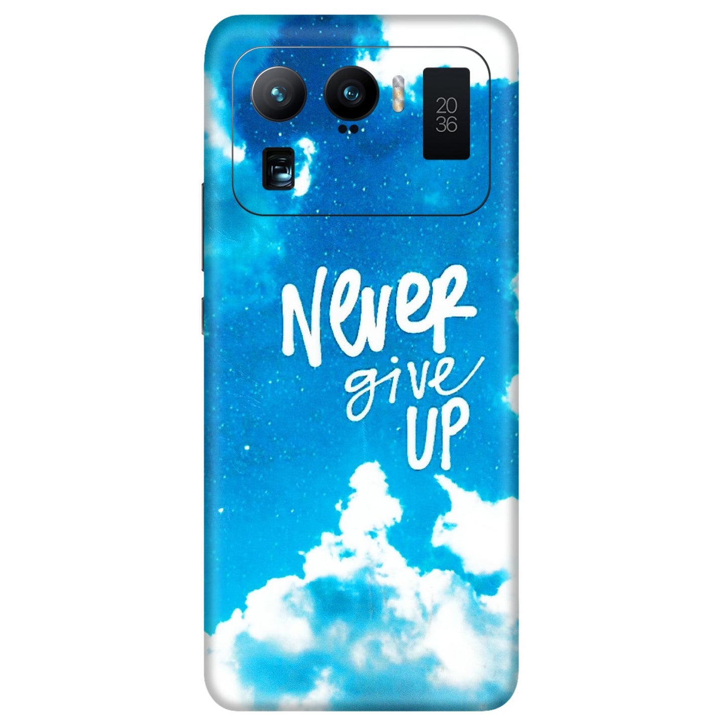 Xiaomi Redmi Phone Skins (All Models) - Never Give Up - 3D Embossed Finish (L-279) Mi 11 Ultra