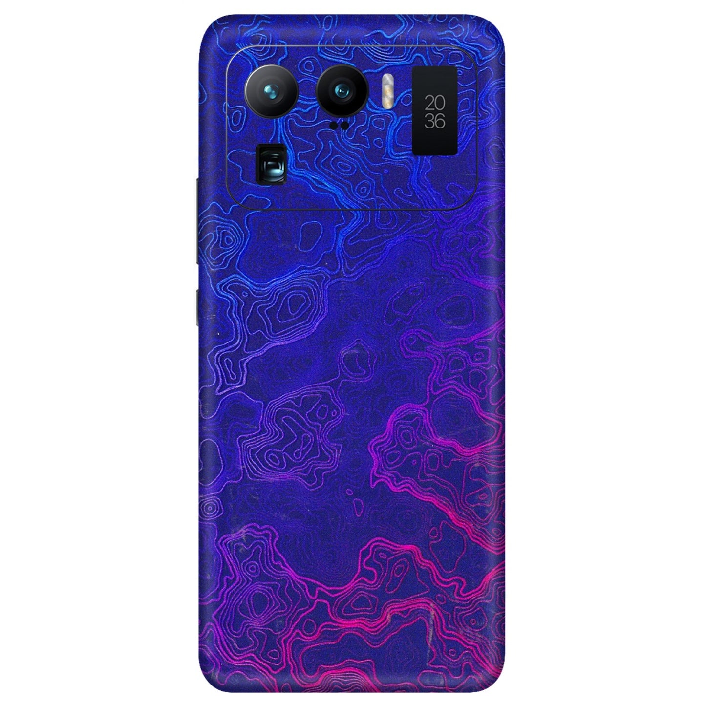 Xiaomi Redmi Phone Skins (All Models) - Purple Ripples Swirl - 3D Embossed Finish (L-314) Mi 11 Ultra
