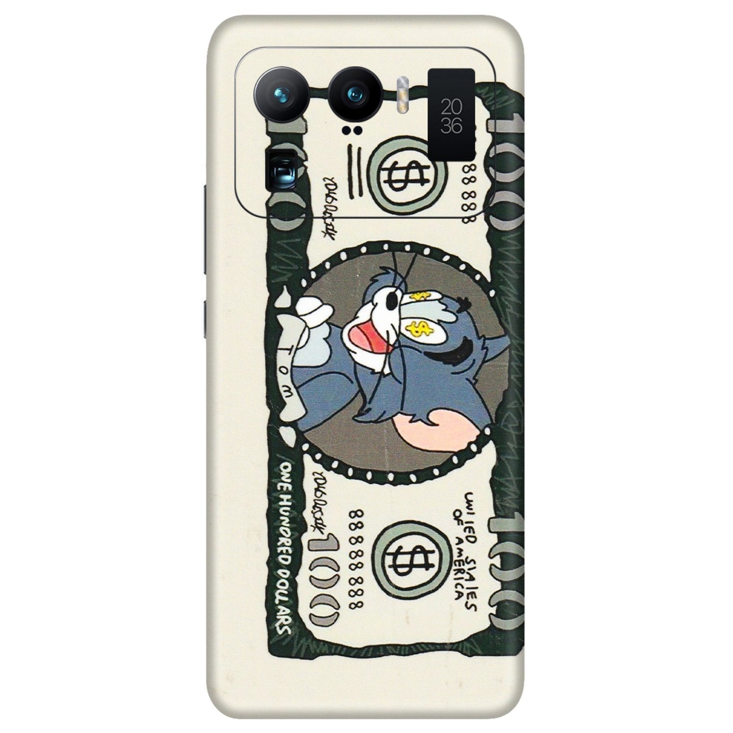 Xiaomi Redmi Phone Skins (All Models) - Tom Hundred Dollar - 3D Embossed Finish (L-324) Mi 11 Ultra
