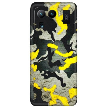 Xiaomi Redmi Phone Skins (All Models) - Yellow Camouflage - 3D Embossed Finish (L-61) Mi 11 Ultra