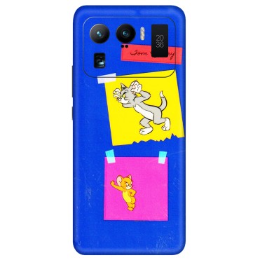Xiaomi Redmi Phone Skins (All Models) - Tom N Jerry Sticky Notes - 3D Embossed Finish (L-88) Mi 11 Ultra