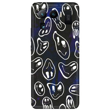 Xiaomi Redmi Phone Skins (All Models) - Distorted Smileys - 3D Embossed Finish (L-92) Mi 11 Ultra