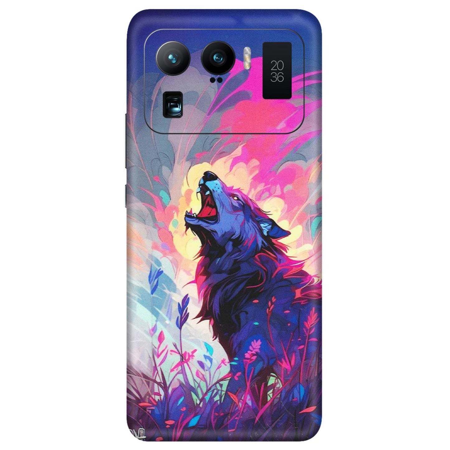 Xiaomi Redmi Phone Skins (All Models) - New Wild Wolf Abstract - Matte Finish (M-125) Mi 11 Ultra