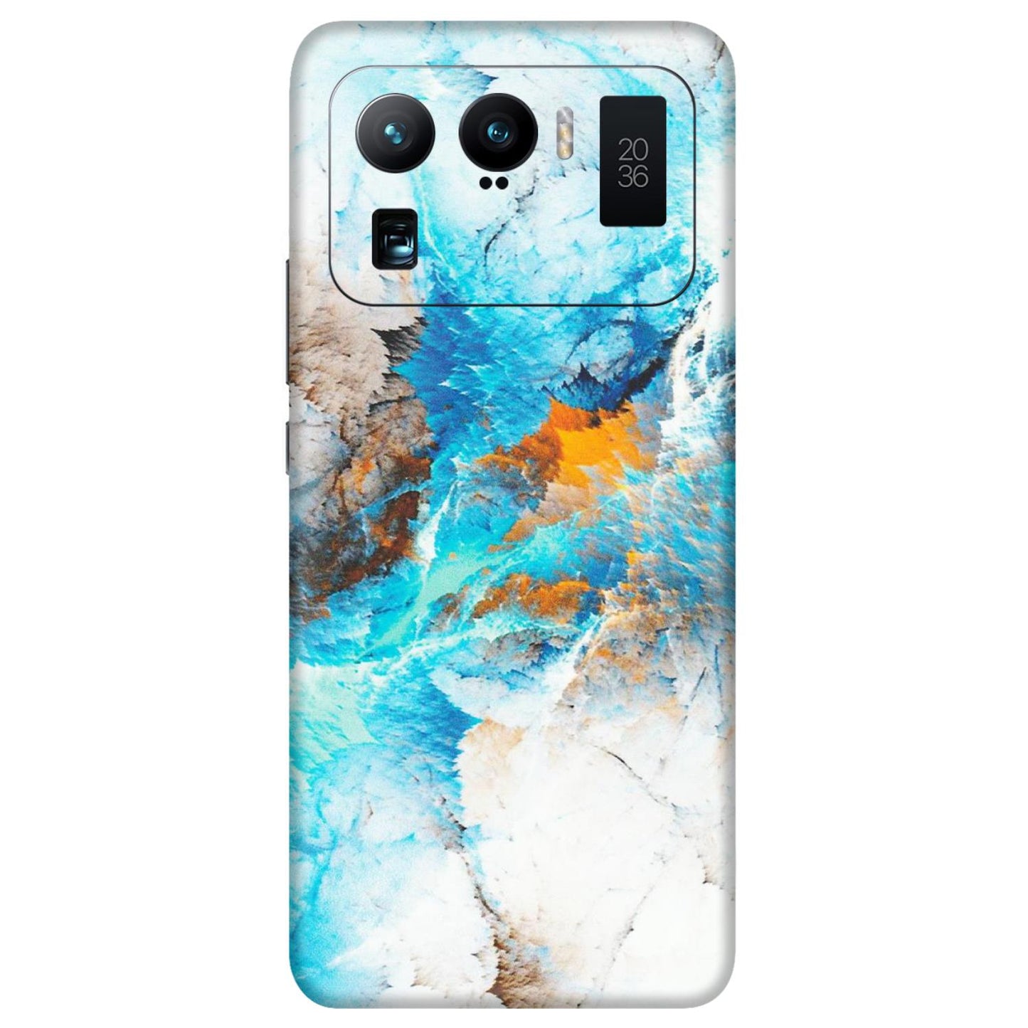 Xiaomi Redmi Phone Skins (All Models) - Blue Waves Abstract - Matte Finish (M-19) Mi 11 Ultra