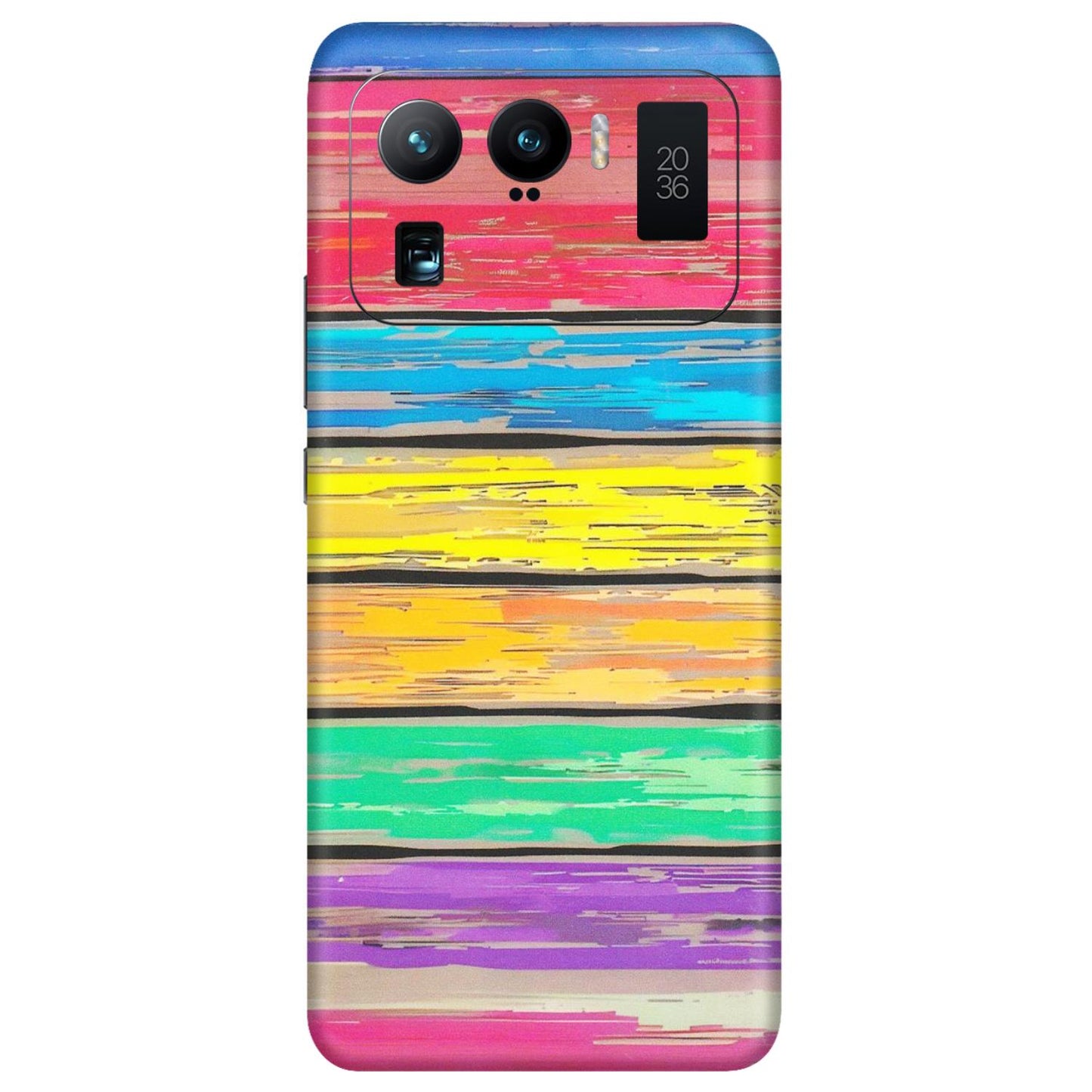 Xiaomi Redmi Phone Skins (All Models) - Multi Colour Wooden Wall - Matte Finish (M-96) Mi 11 Ultra