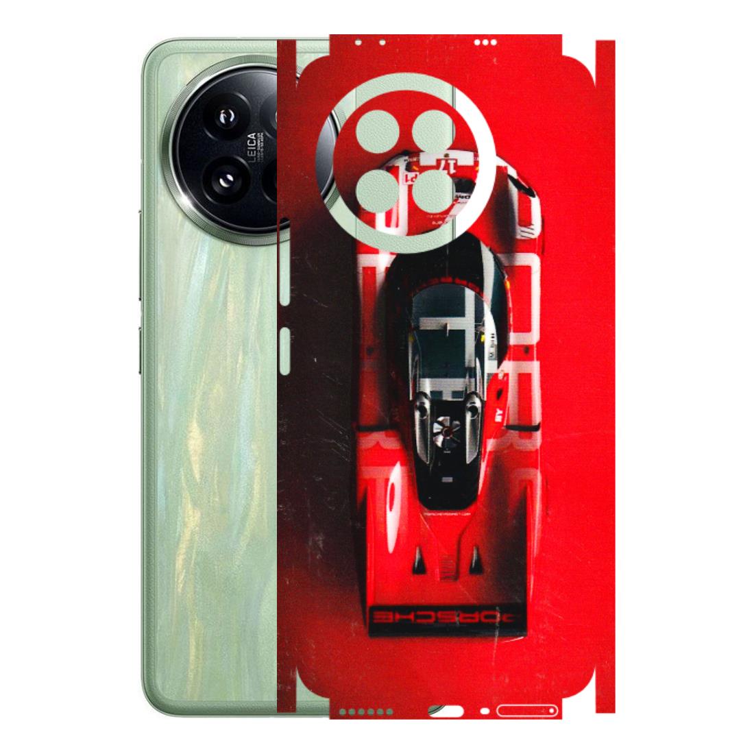 Xiaomi Redmi Phone Skins (All Models) - Red Porsche Car Logo - 3D Embossed Finish (L-315) Mi 14 Civi