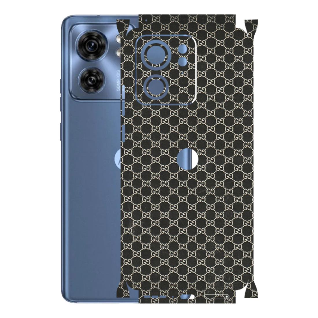 Motorola Phone Skins (All Models) - Black G Print - 3D Embossed Finish (L-109) Moto Edge 40 (5G)